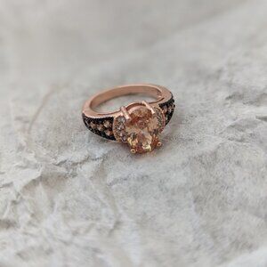 1.14ct morganite 10k gold ring size 6